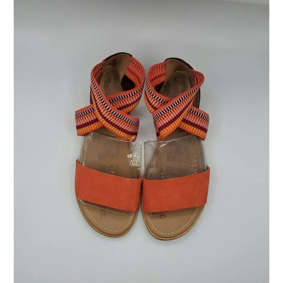 Sorel Women’s Size 6 Ella orange Ankle Scrappy Sandals New - Picture 4 of 13